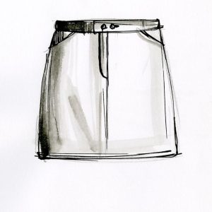 Mini skirt illustration